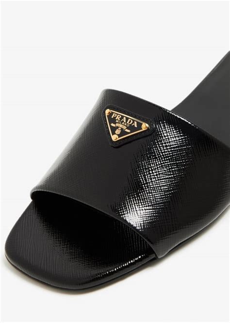 prada saffiano slides